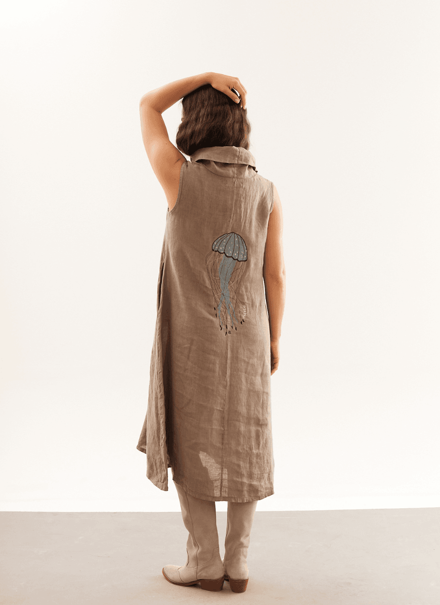 Vestido Malaguas gris 